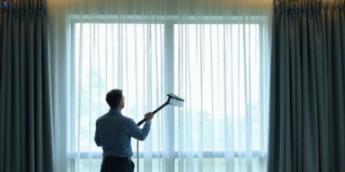 Commercial curtain steam cleaning service elsternwick-vic hotels offices