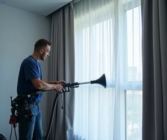 Professional curtain steam cleaning process equipment Matty Curtain Cleaning elsternwick-vic