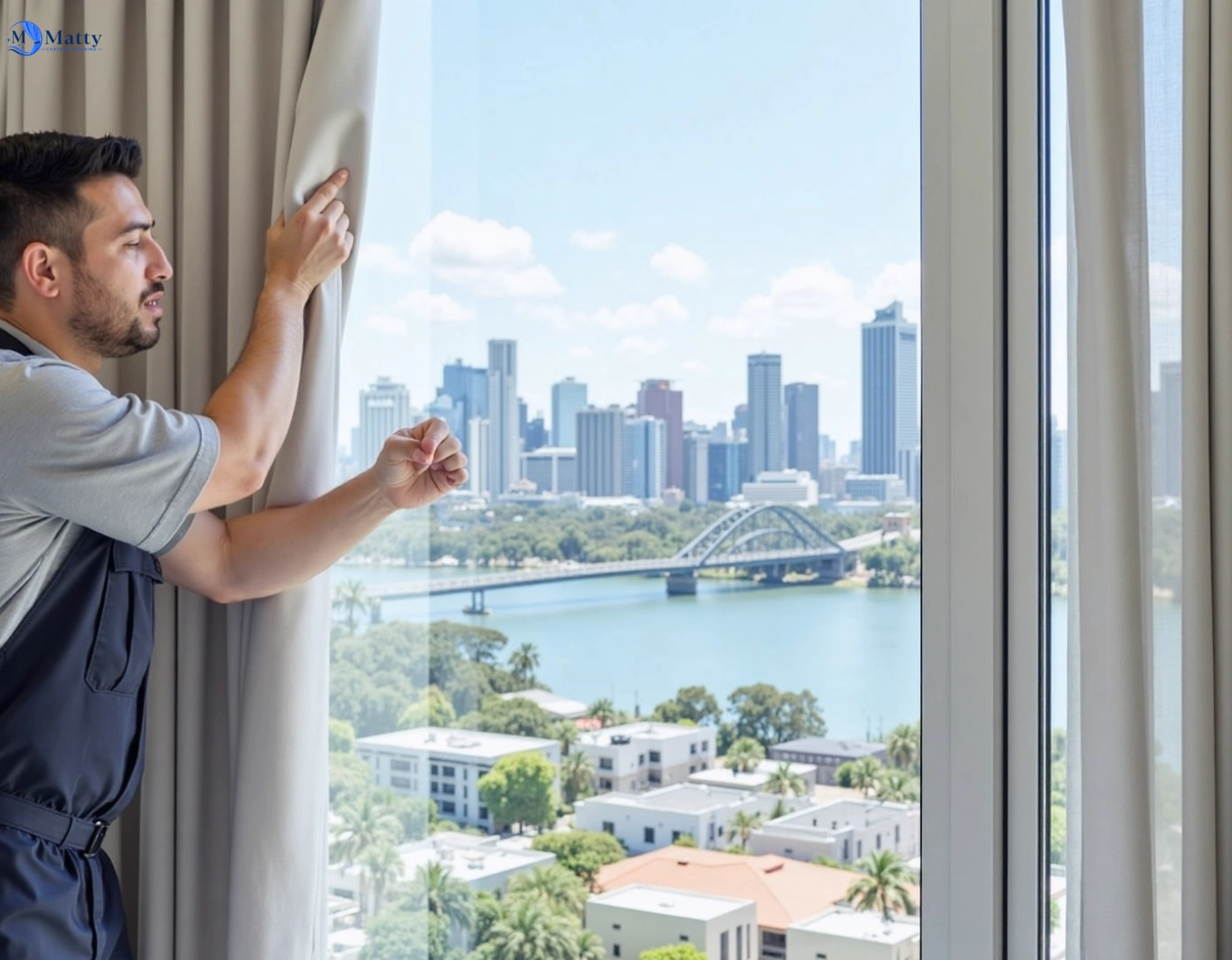 Professional curtain steam cleaning service elsternwick-vic QLD by Matty Curtain Cleaning
