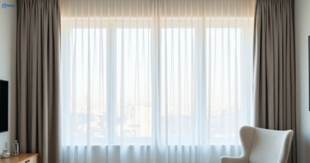Freshly steam cleaned curtains in elsternwick-vic QLD